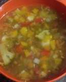 Vegetable clear soup