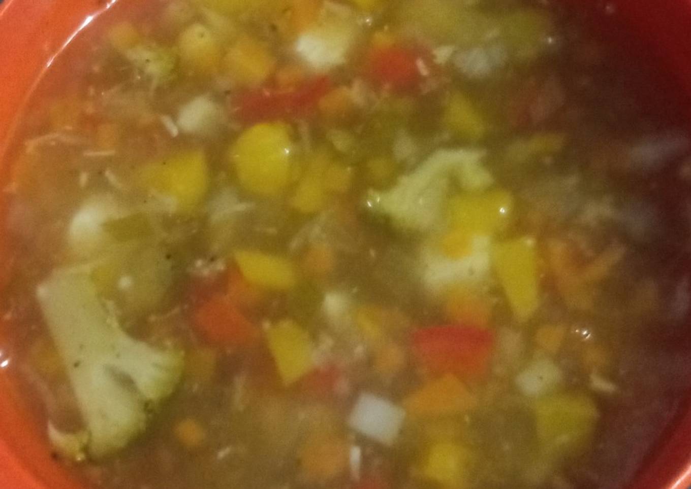 Vegetable clear soup