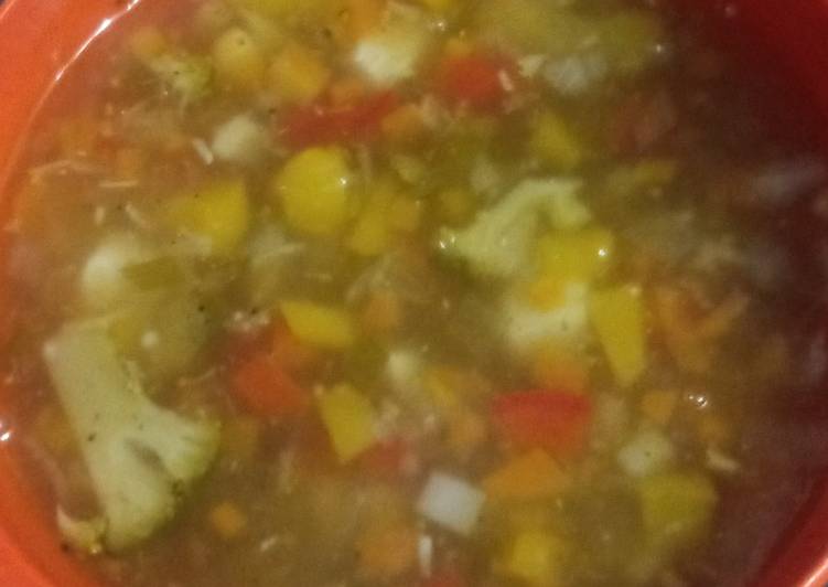 Easy Cheap Dinner Vegetable clear soup