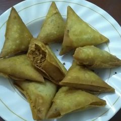 A picture of Sweet coconut samosa#idd challenge.