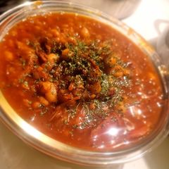 A picture of Ky Country Hambone BBQ Beans (stovetop bbq baked beans).