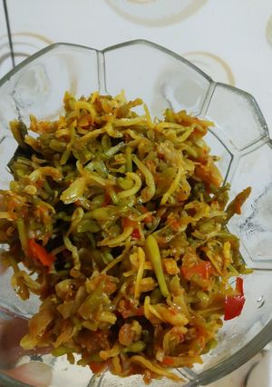 Foto resep Tumis Bunga Pepaya Mix Teri