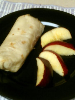 A picture of Rice Meat and Cheese Burritos.