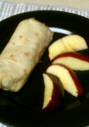 A picture of Rice Meat and Cheese Burritos.