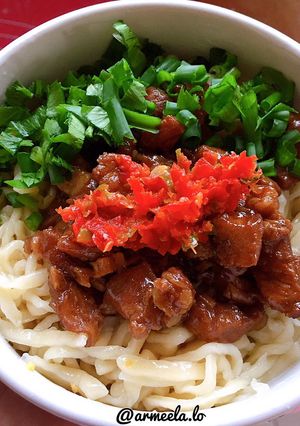 Foto resep Mie Telur Daging homemade
