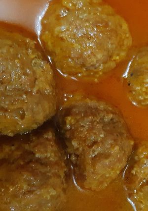 A picture of Red spicy koftay.