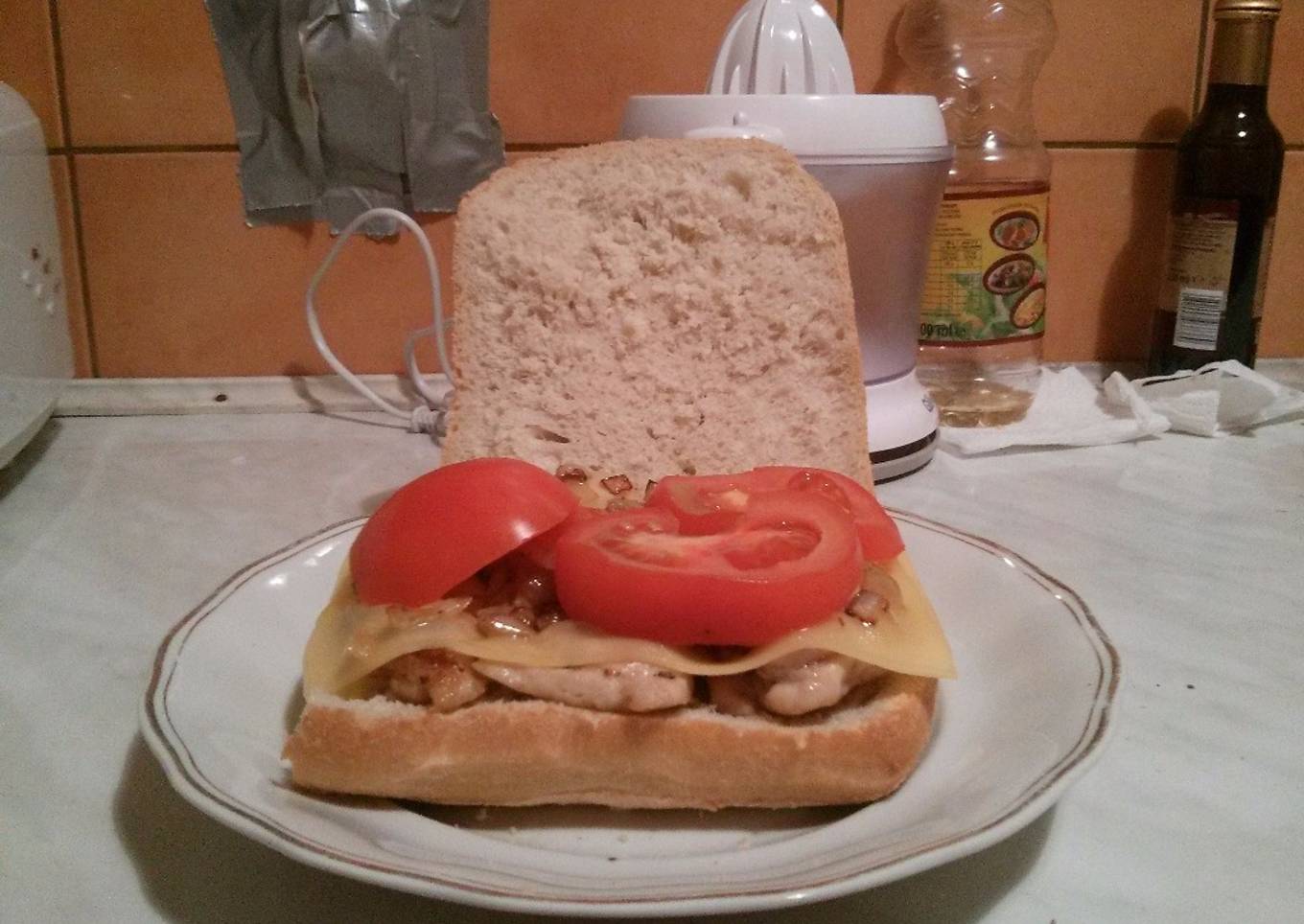 Bocadillo de pechugas