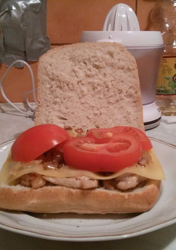 Una foto de Bocadillo de pechugas