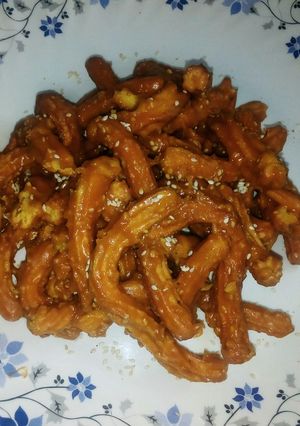 A picture of Jaggery Besan Sev.
