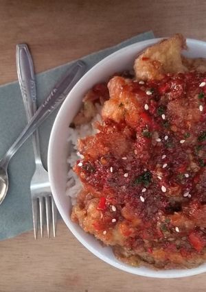 Foto resep Rice Bowl Telur Crispy Sambel Seuhah