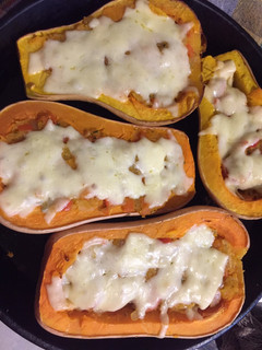Una foto de Calabaza rellena (vegetariana)