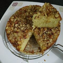 Egyptian Basbousa Cake Without Oven A picture of Egyptian Basbousa Cake Without Oven.