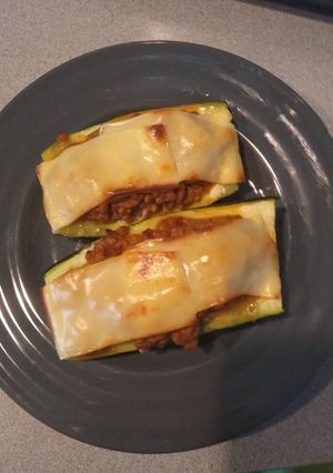 Una foto de Calabacines rellenos de carne