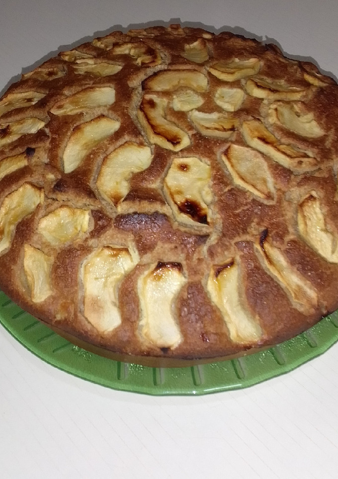 Una foto de Bizcochuelo 1234 de manzanas sin azúcar