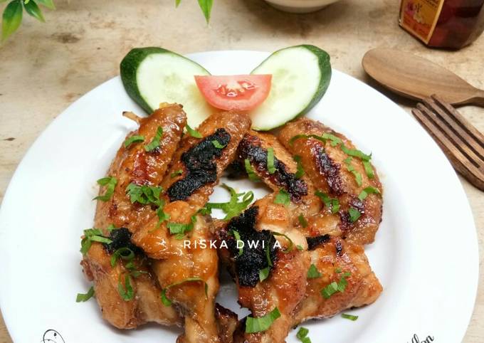 Sayap Ayam Pedas Manis Bakar Teflon