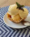 Helado saludable de piña