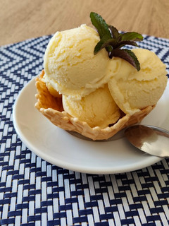 Una foto de Helado saludable de piña