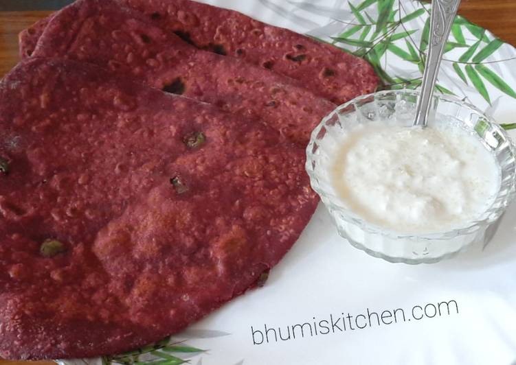 How to Prepare Speedy Beetroot paratha