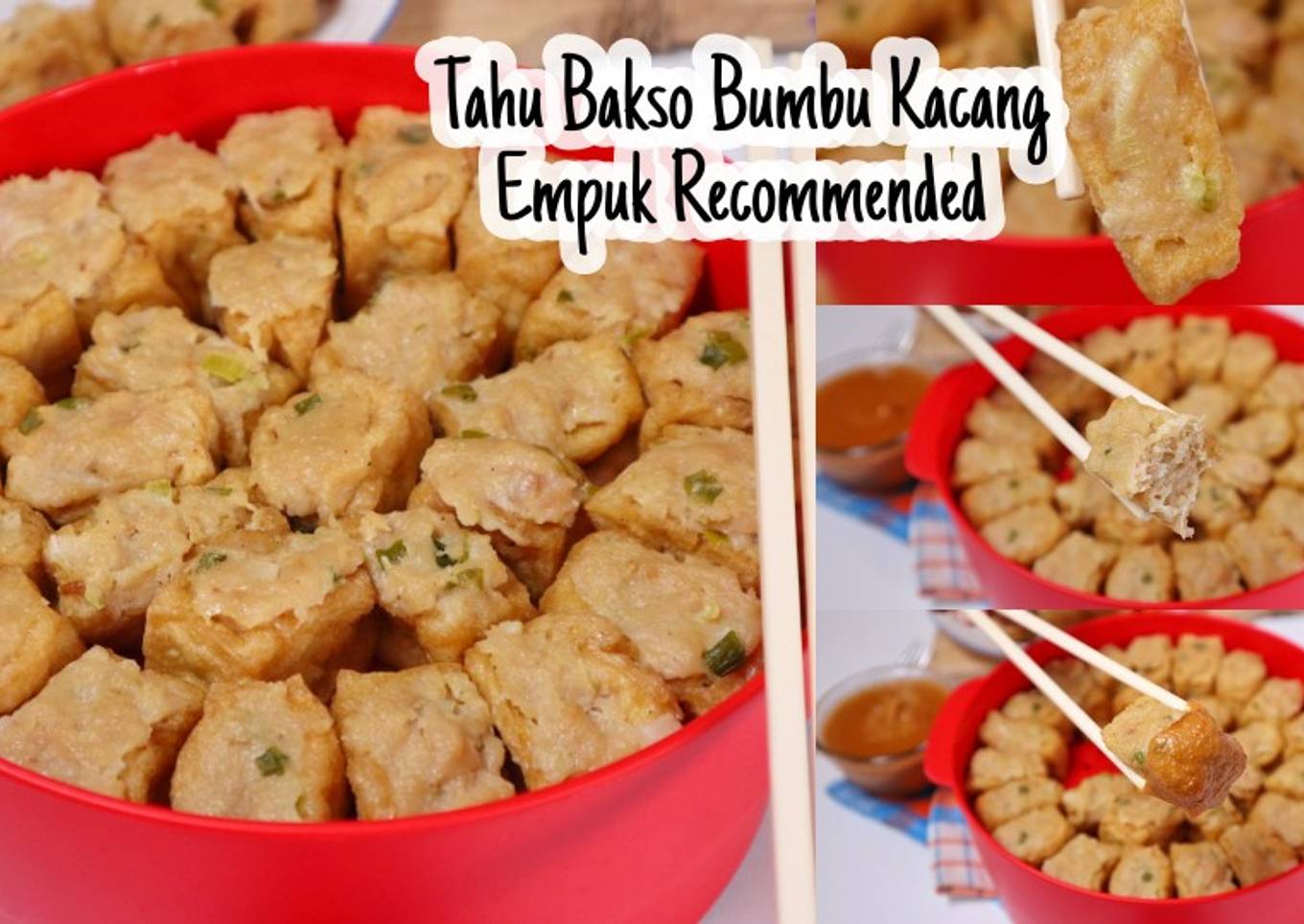 TAHU BAKSO MINI | Dengan Bumbu Kacang Yang Bikin Nagih