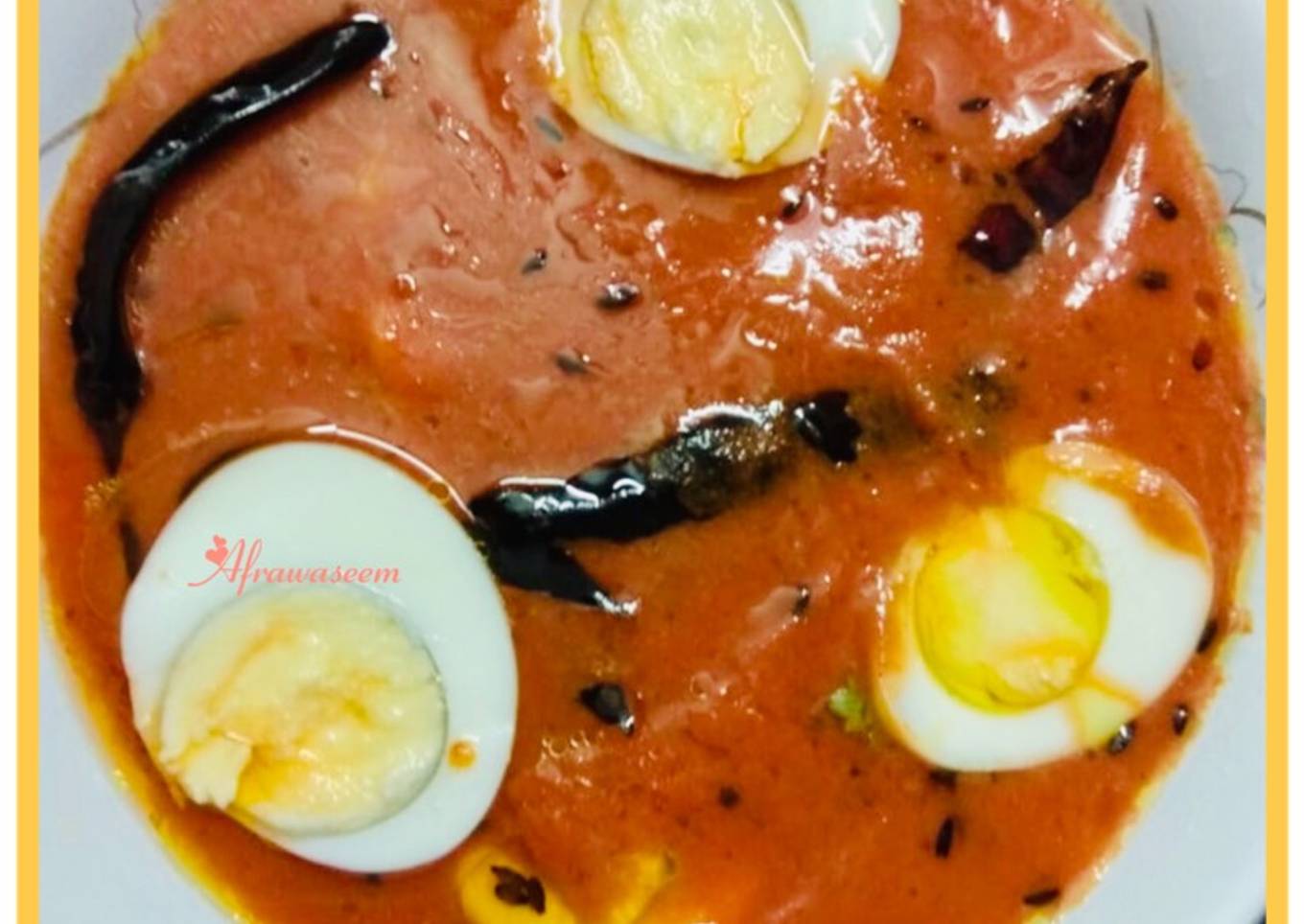 Tomato egg curry