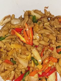 Foto resep Tumis usus ayam pedas