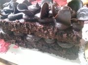 Una foto de brownie de chocolate y nutella