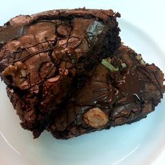 Chocolate fudge brownies 😊 A picture of Chocolate fudge brownies 😊.