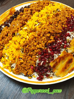 عکسی از دستور عدس پلو با گوشت چرخ کرده (با فیلم تهیه)