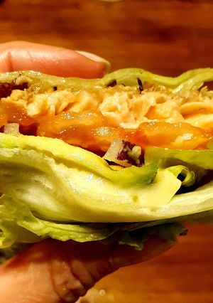 Una foto de Dürüm de salmón