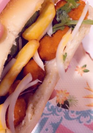 صورة لوصفة سنتدوتش الروبيان 🍤🌮