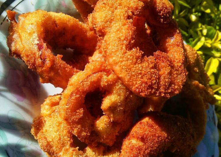 Crunchy onion rings