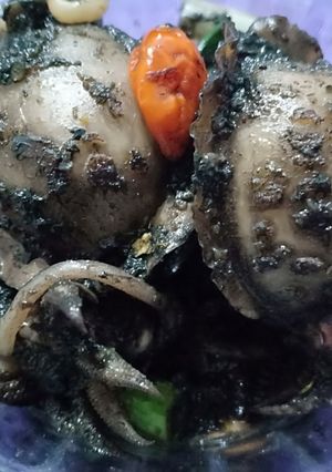 Foto resep Tumis sontong pedas hitam