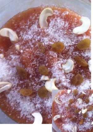 A picture of Flavoured Sooji Halwa.