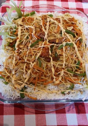 A picture of Singaporean rice.