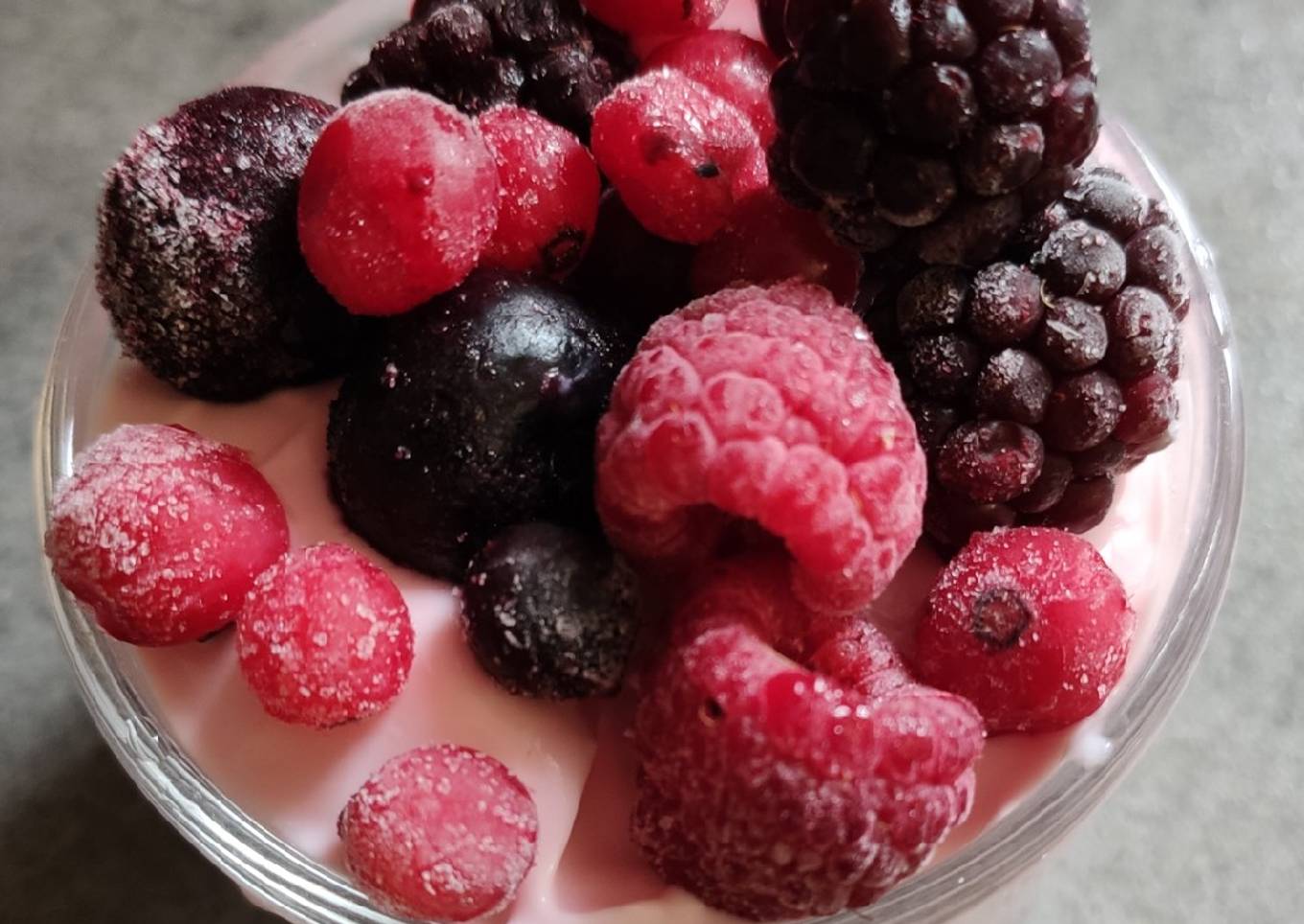 ⭐ Verrine fruits rouges