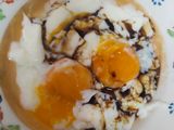 Telur Goyang/Telur Separuh Masak