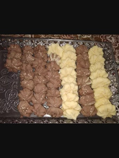 عکسی از دستور شیرینی بهشتی وانیلی و کاکائویی