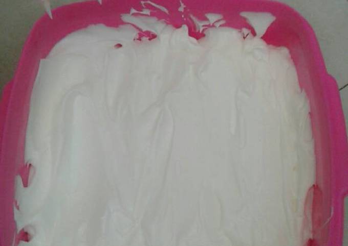 Ice Cream Vanilla 3 bahan 😋 foto resep utama