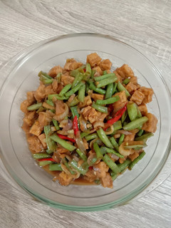 Foto resep Oseng Kacang Panjang dan Tempe