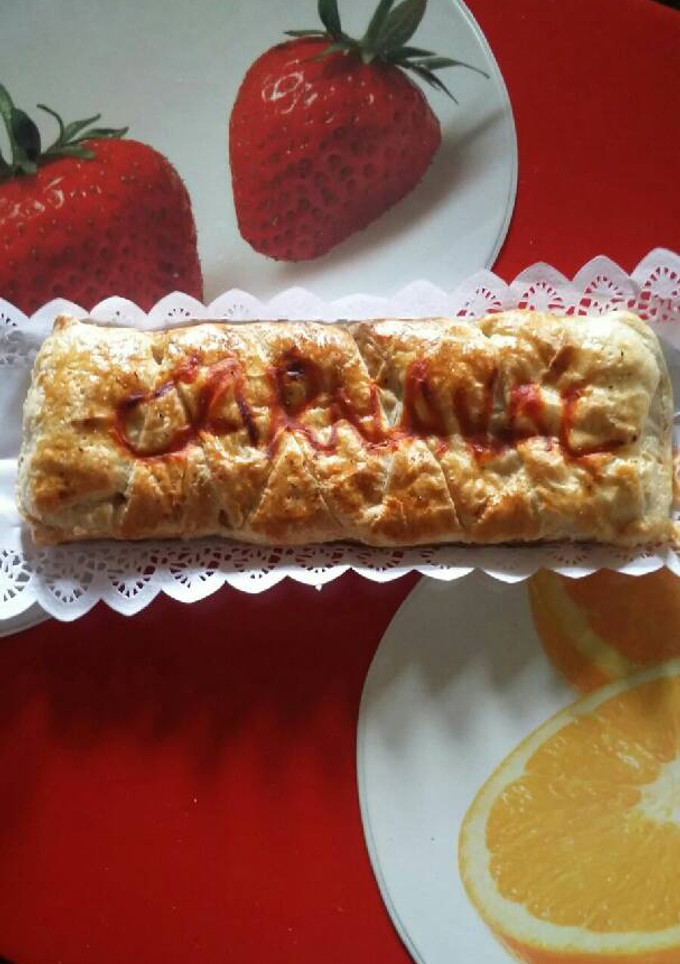 Una foto de Hojaldre pizzero
