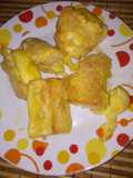 Yucas arrebozadas