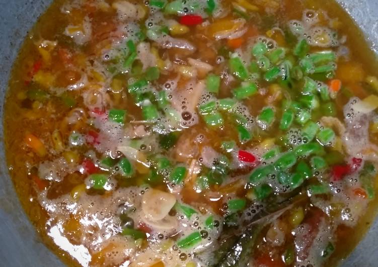 Resep 3. Asem-asem ampela ati dan buncis yang mudah