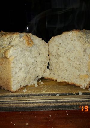 Una foto de Pan casero sin amasar!