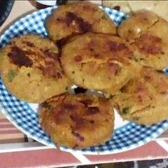 A picture of Chicken Shaami kabaab.