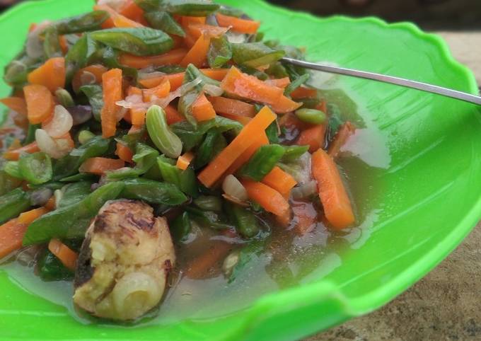 Tumis kacang panjang wortel simpel