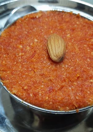 A picture of Gajar ka halwa.