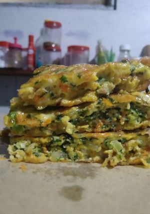 Foto resep Omelet sayur praktis
