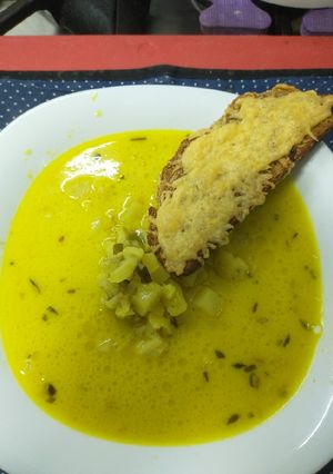 Una foto de Sopa de coliflor