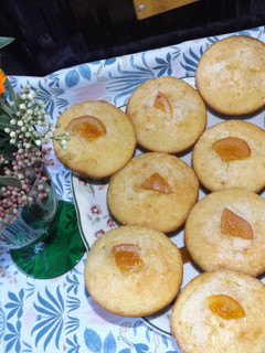 Foto principal de Magdalenas de naranja y crema de leche