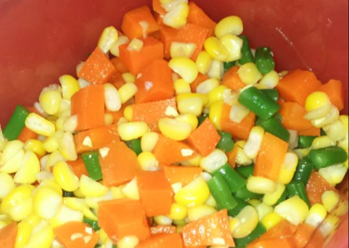 Resep Homemade Frozen mixed vegetables yang Lezat